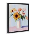 thumbnail image 2 of Stupell Industries Cottage Sleek Vase Bouquet Black Floating Frame Canvas Art, 17 x 21, by The Prints Vibe, 2 of 8