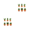 thumbnail image 1 of Naiovety 6 piezas de calcomanía de mensaje para refrigerador, suculentas notas decorativas, soporte para tablero, decoración de botones, Naranja 2piezas, 1 of 6
