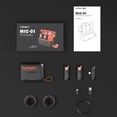 thumbnail image 2 of MIC-01 One-Trigger-Two 2.4G Wireless Microphone Magnet/ Clip On Mic for Smartphone 3-Level Noise Cancelling Built-in TF Card Slot Remote Shutter Control with Charging Case External Mic for, 2 of 7