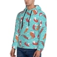 thumbnail image 3 of Daiia Sea Otters Family In Blue Water for Men's Fashion Hoodies & Sweatshirts with Kangaroo Pocket Hooded Sweatshirt Breathable & Moisture Wicking-4X-Large, 3 of 7