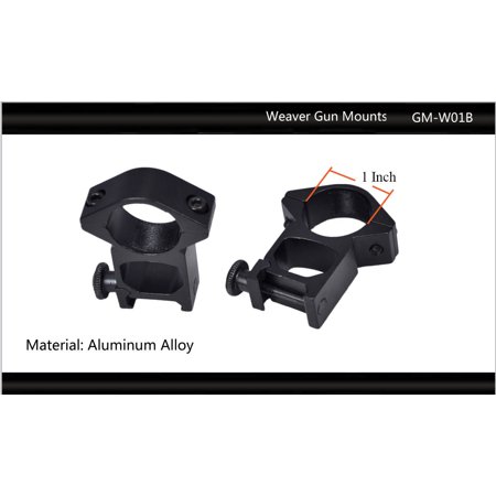 Tactical Scorpion Gear: Pair Weaver Picatinny Scope Mount Rifle See Thru 2