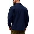 thumbnail image 5 of Yungyresw Casual Cargo Jacket Chest Flap Pockets Workwear Jacket Long Sleeve Slim Fit Shirt Jacket Comfortable for Outdoor Work Fishing, 5 of 9