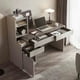 thumbnail image 3 of Wooden Vanity Office Desks Studying Executive Storage Drawers Office Desk Conference Keyboard Scrivania Ufficio Lavoro Furniture My Lux Decor Round, 3 of 13