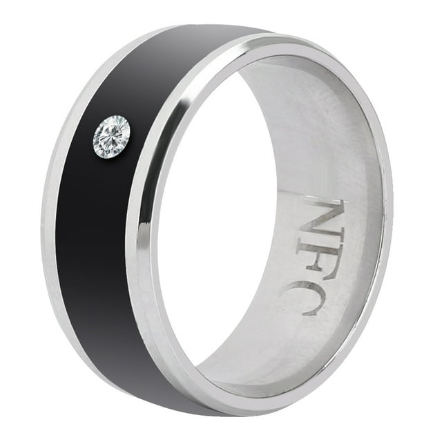 Dispositivo portátil mágico multifuncional NikouMX Anillo inteligente NFC Universal para teléfono móvil tamaño 8