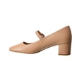 thumbnail image 2 of Stuart Weitzman Louise 50 Block Leather Mary Jane Pump, 8.5, Beige, 2 of 5