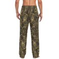 thumbnail image 4 of FORMRS Mens Pajama Pants with Pockets Sleepwear Lounge Bottoms Sizes S-2XL, Black Flower Pattern, 4 of 7