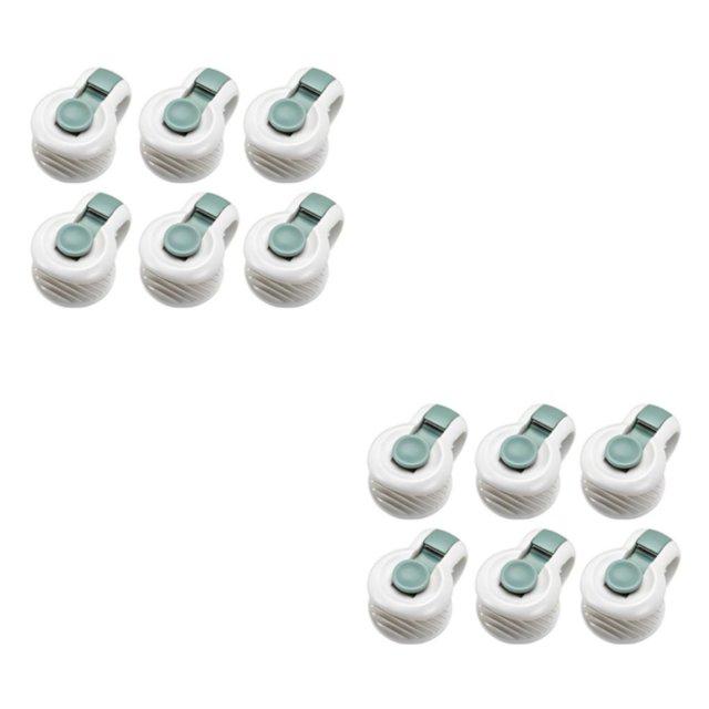 Cateissary Clips para edredón de 6 uds., sujetador de mantas de plástico, Clip para cama, fijador de sábanas, ropa de seguridad, accesorios Verde 2piezas
