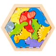 thumbnail image 1 of Juguete para , Rompecabezas de Madera, Desarrollo de Inteligencia Infantil, Rompecabezas Educativo Rápido para Rompecabezas Estilo Dinosaurio, 1 of 9