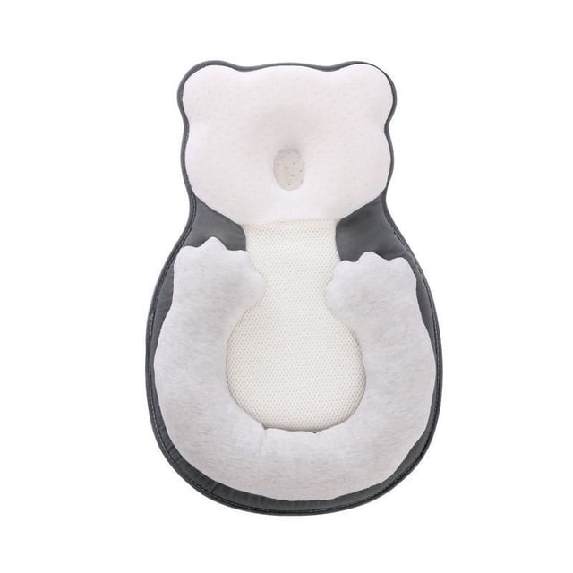 Almohada para peinar a bebés, cómoda y antideflexión, almohada para peinar la cabeza, transpirable, de algodón con memoria que absorbe el sudor