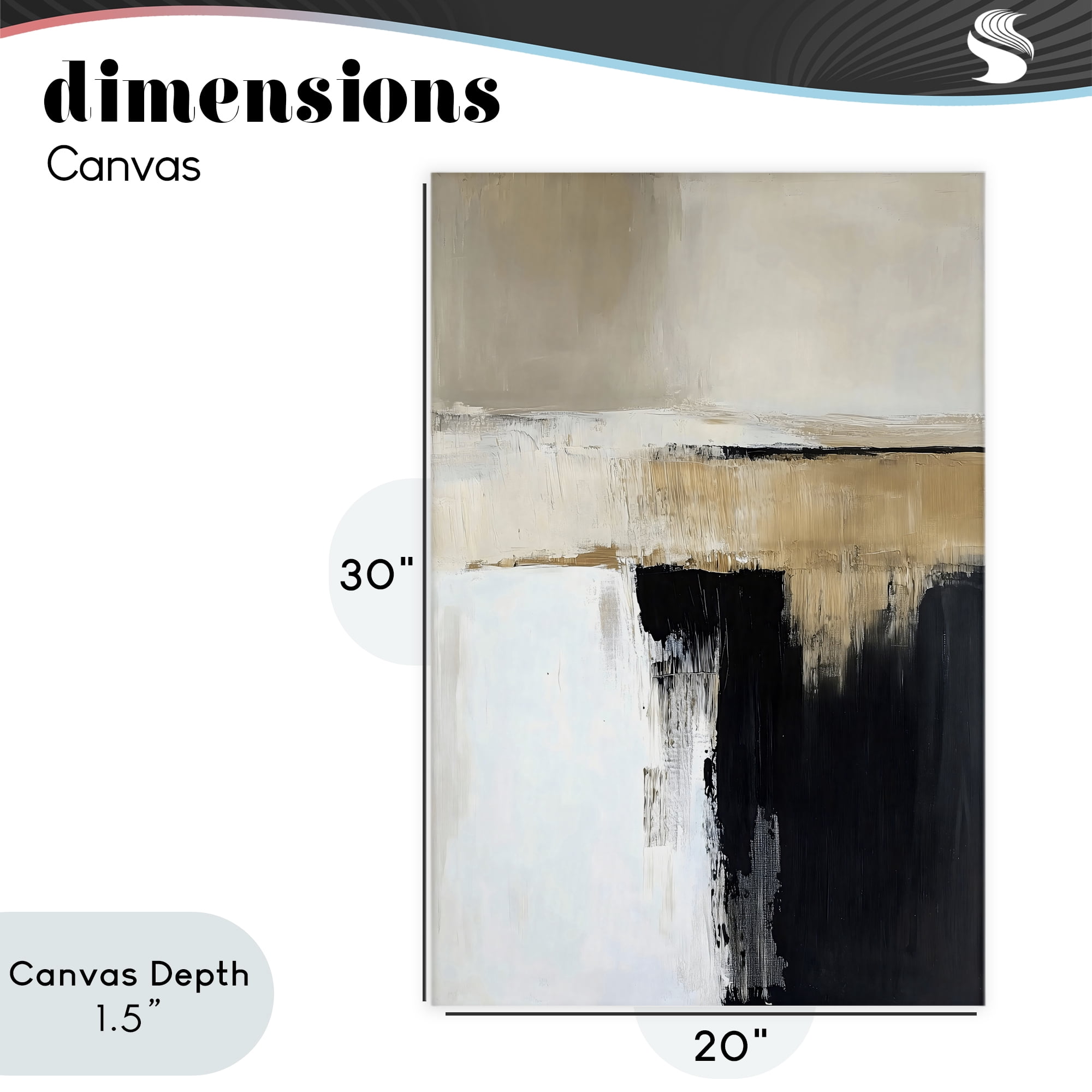 Stupell Industries Desert Horizon Muted Abstract Canvas Wall Art, design by Gina Kelly