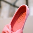thumbnail image 4 of Baozhu Kids Retro Fashion Shoes For Girls Cute Candy Color Solid Bow Design Princess Shoe Children Flat Mary Jane Flat Shoes, 4 of 6