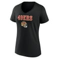 thumbnail image 2 of Women's Trent Williams Black San Francisco 49ers Wordmark Player Name & Number V-Neck T-Shirt, 2 of 3