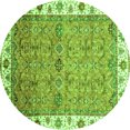 thumbnail image 1 of Ahgly Company Indoor Round Oriental Green Traditional Area Rugs, 8' Round, 1 of 4