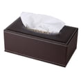 thumbnail image 1 of High-end Fashion Pu Leather Tissue Box Holder Business Black,Rectangular Tissue Box Cover,Napkin Holder Drawer Paper Dispenser, 1 of 5
