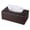 Brown, variant on High-end Fashion PU Leather Tissue Box Holder Black with lid, Rectangular Napkin Facial Tissues Holder Dispenser,Home Office Car Tissue Box Cover Decorative Container with Magnetic Bottom (Black)