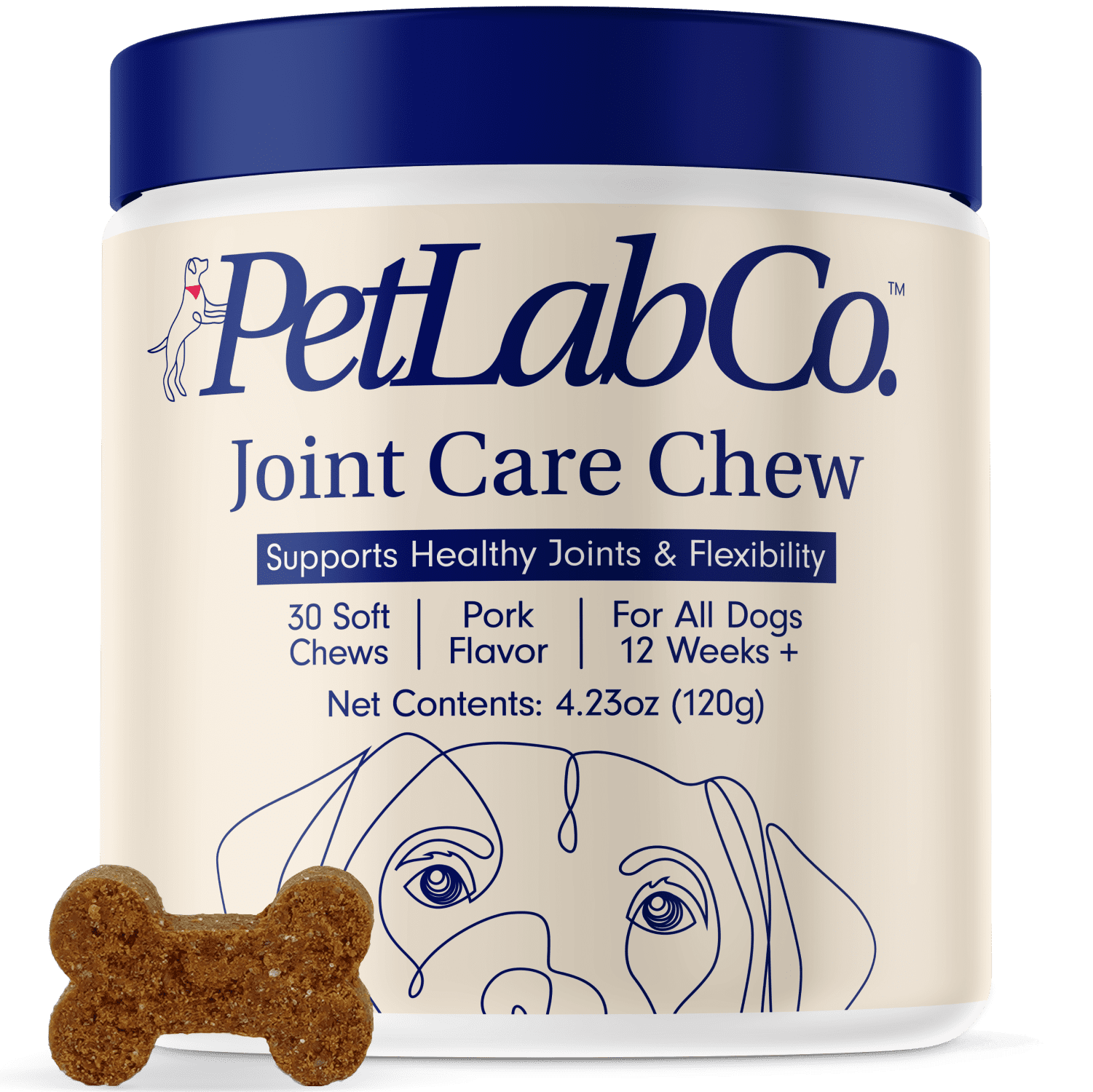 PetLab Co. Joint Care Chew High Levels of Glucosamine for Dogs Hip