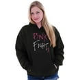 thumbnail image 5 of Pink Fight Breast Cancer Awareness Hoodie Sweatshirt Women Brisco Brands S, 5 of 6
