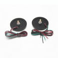 thumbnail image 4 of 2pcs Réflecteur Lumière Intégrée Lampe Ronde pour Camion Moto - Rouge, 4 of 6