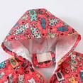 thumbnail image 3 of ATOGUTA Winter Coat for Girls Hooded Dinosaur Jacket Windbreaker Outerwear Pink, Size 2T-8, 3 of 5