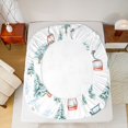 thumbnail image 5 of Feelyou Outdoor Skiing Sports Twin Sheet Sets, Winter Tree Plant Bedding, 3-Piece, 5 of 7
