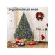 thumbnail image 1 of 7.5-ft artificial christmas tree without lights, featuring hinged branches y collapsible base, realistic premium spruce para home y oficina holiday decor, 1 of 7