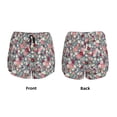 thumbnail image 5 of Vsdgher Daisies Flowers Print Women's Running Double Layer Shorts High Waisted with Pockets Elastic Yoga Workout Athletic Gym Sports, 5 of 8