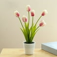 thumbnail image 6 of Vibrant Artificial Tulip Potted Plants for Home, Wedding & Party Decoration, 6 of 8