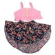 thumbnail image 2 of 2 piezas hechas a mano de 18 pulgadas American Doll Braces Top floral traje de bebé muñecas princesa niña muñeca ropa diaria Baoblaze vestido de muñeca americana, 2 of 8