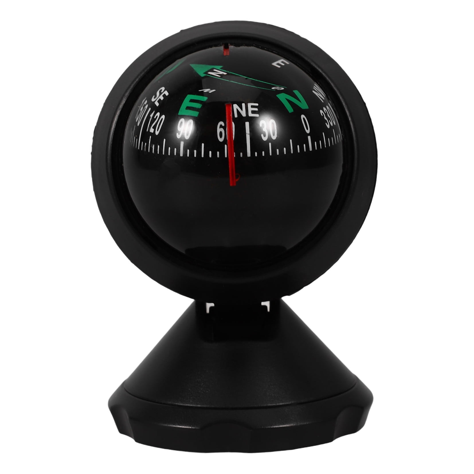RAPOBRIX 2pcs Car Compass Auto Mini Compass Compact Ball Compass with Adhesive and Delicate Decoration Perfect for Universal for Most