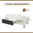 thumbnail image 2 of Gymax Modern Coffee Table 2-Tier Accent Cocktail Table w/ Storage for Living Room, 2 of 10