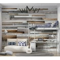 thumbnail image 6 of Tiptophomedecor Background & Patterns Wallpaper Wall Mural - Mixed Horizontal Wooden Planks, 6 of 8
