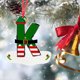 thumbnail image 4 of Fiudx Ofertas de la semana 26 adornos navideños con 26 letras, adornos rojos para árbol de Navidad, adornos colgantes con letras, adornos para árbol de Navidad con alfabeto para el hogar, 4 of 7