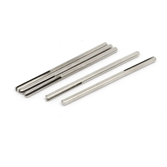 2.35mm 3/32" Shank Dia Split Mandrel Silver Tone 5pcs for Abrasive Sandpaper