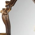 thumbnail image 3 of Scroll and Molded Wooden Mirror with Carved Details Cherry Brown - Saltoro Sherpi, 3 of 6