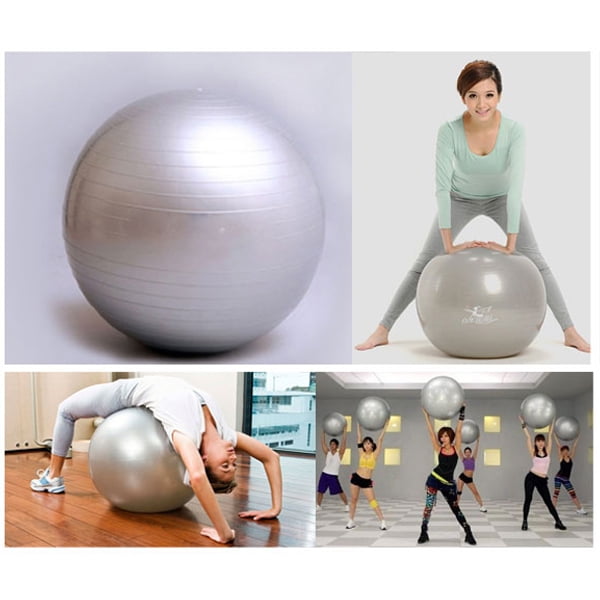 65CM Exercise Gym Yoga Swiss Ball Fitness Pregnancy Birthing Anti Burst Gray