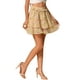 thumbnail image 4 of Falda mini skater floral con volante en capas y cintura elástica para mujer INSPIRE CHIC M Amarillo, 4 of 6