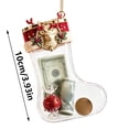 thumbnail image 2 of LEFXSMR Transparent Christmas Stockings, 3.93" Embossed Hanging Christmas Stocking, Stockings Christmas Decorations for Party Supplies Kids Gifts, 2 of 6