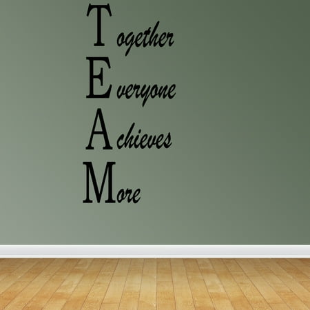 - Wall Decal Quote Team Together Everyone Achieves More Classroom Sport Art R44