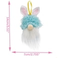 thumbnail image 5 of Lapin de Pâques Forme Mignon Sans Visage Poupée Bonbons Pot Décoration Ornements, 5 of 5