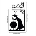 thumbnail image 4 of Decoración de pared con silueta de caldero de bruja de Halloween, adorno colgante de pared de caldero de bruja de metal, arte de pared colgante para decoración del hogar, 4 of 6