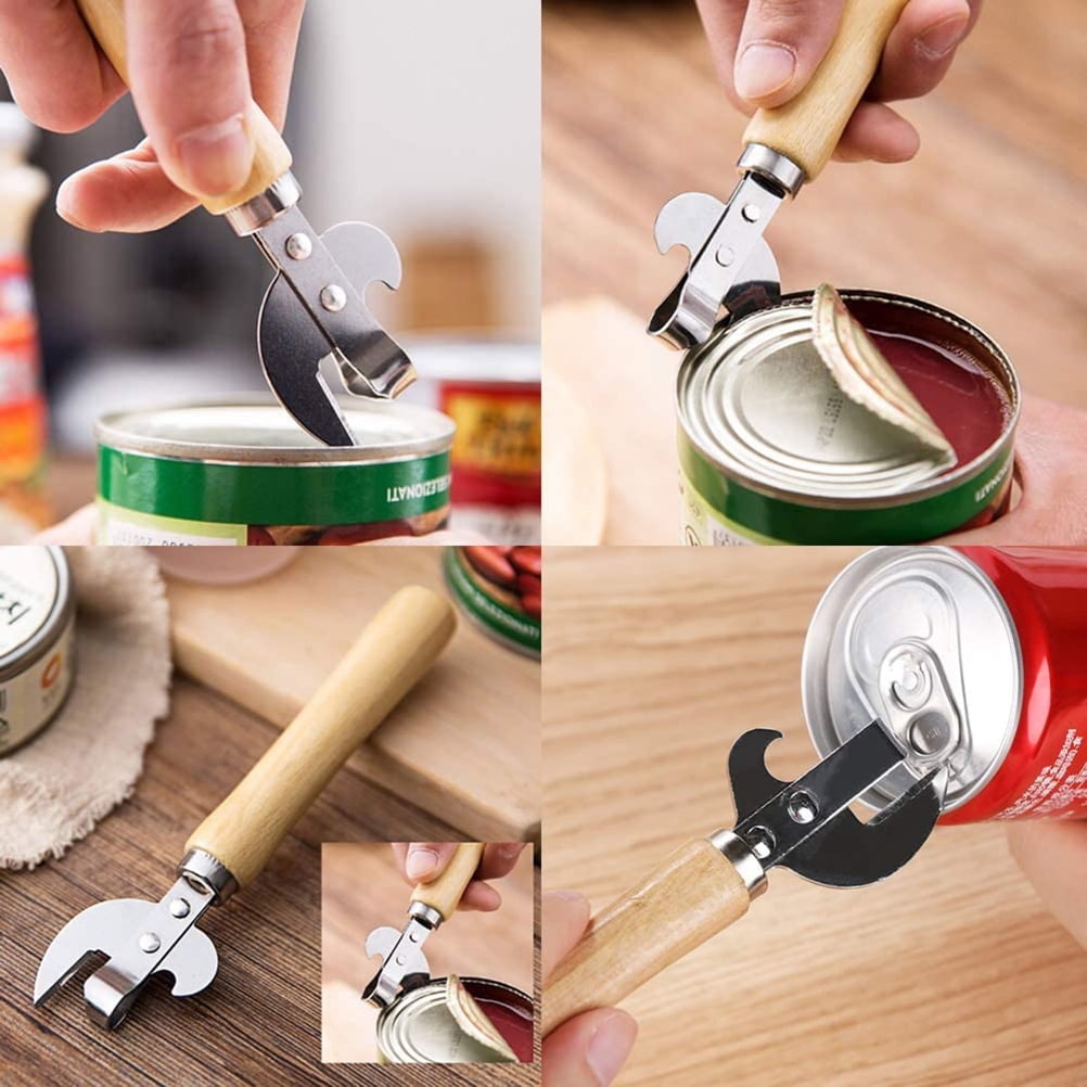 FMprofessional Abrelatas Con Parte Funcional De Acero Inoxidable De