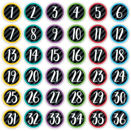 - 3IN BOLD BRIGHT STUDENT NUMBERS DESIGNER CUTOUTS
