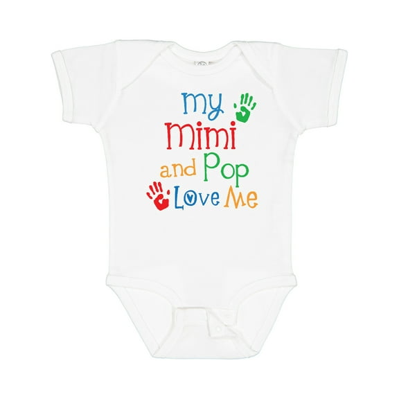 Inktastic Mimi and Pop Love Me Grandchild Boys or Girls Baby Bodysuit