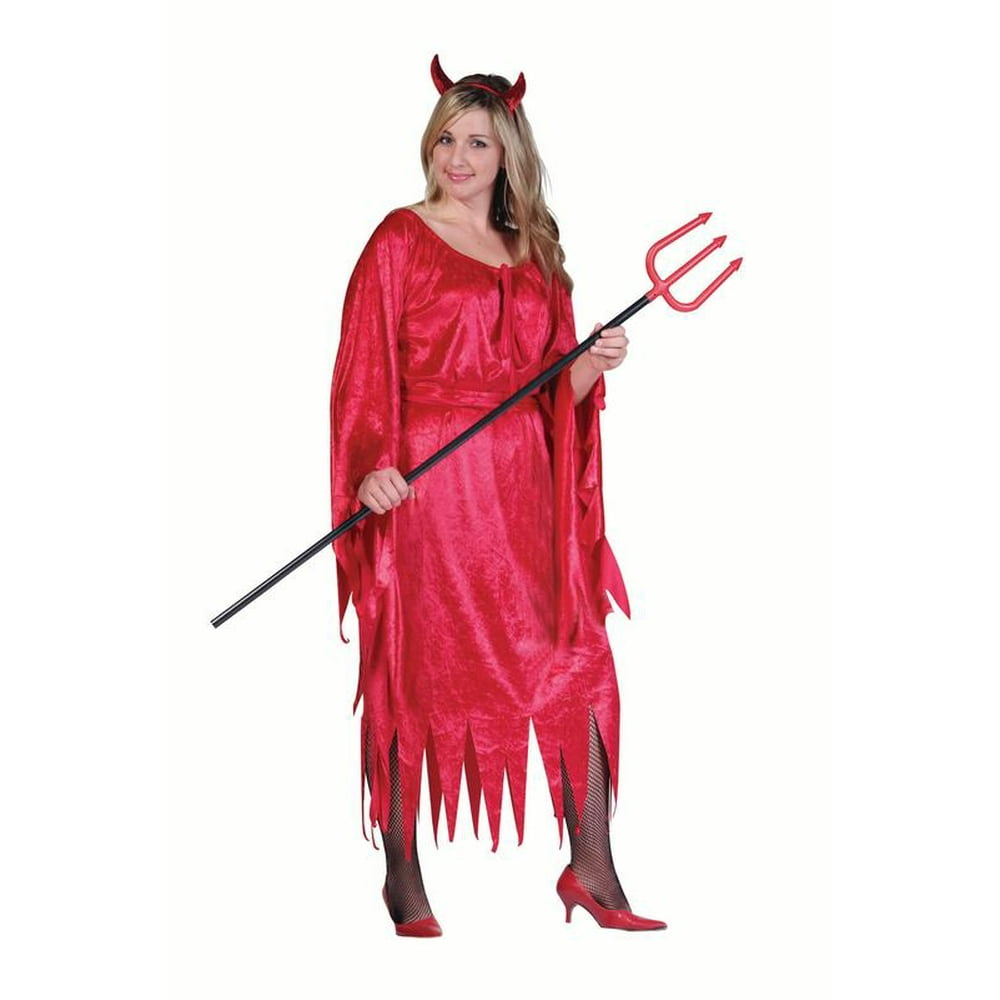 Velvet Classic Devil Plus Size Costume - Walmart.com - Walmart.com