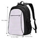 thumbnail image 5 of Balery Purple Checkboard Mochila con carga USB para hombre y mujer - Mochila impermeable y antirrobo para laptop con puerto USB para viajes, trabajo, 5 of 7