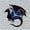 Blue-without LED, variant on Evil Dragon Vinyl Wall Clock, Vinyl Record Clock Wall Art Silent & Non-ticking(12 inchs C)