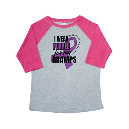 

Inktastic Chronic Pain I Wear Purple For My Gramps Gift Toddler Boy or Toddler Girl T-Shirt