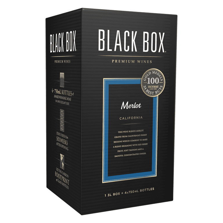 新品 未開封 赤ワイン BLACK BOX Merlot 3L カリフォルニア Black Box Merlot Red Wine, 3L Box, 13.5% ABV - Walmart.com