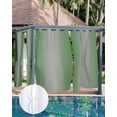 thumbnail image 7 of Outdoor Curtains for Patio Abstract Ombre Sage Green and Grey Gradient Waterproof Privacy Outside Curtains with 2 Tiebacks Grommet Top Pergola Curtains for Porch Cabana Gazebo 1 Panel, 54x95 inch, 7 of 7