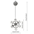 thumbnail image 3 of Fiudx Ofertas Flash Del Día Luces Led Con Ventosas, Campanas Para Árboles De Navidad, Luces Decorativas Para Ventanas Con Copos De Nieve, 3 of 3